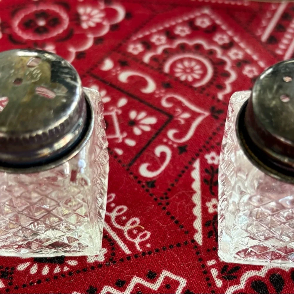 Silver Plated Collection Sugar Bowl w/Spoon Serving Spoins Salt/Pepper Shakers